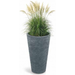 TTSO48-460GR Кашпо Tubra Round Slim d48 h105 см 56л гранит (granite)