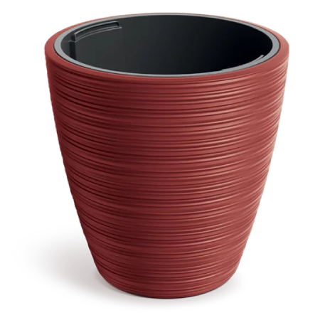 DBVR300-3517U Кашпо Vena Round d30 h30 см 10/15 л красный с вкладышем