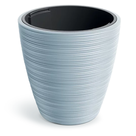 DBVR300-443U Кашпо Vena Round d30 h30 см 10/15 л св. серый с вкладышем