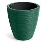 DBVR400-2411U Кашпо Vena Round d39 h40 см 20/33 л зеленый с вкладышем