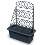 DBLO600-S433 Балконный ящик Pergola Bloma 58*29 h22,5 см антрацит (anthracite)