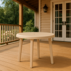 * Стол Decorona DeVeranda круглый D 860 мм молочный шоколад