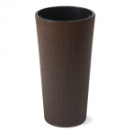 879 Кашпо LILIA ECO coffee jumper d-30 h-60 см кофе espresso с вкладышем (вкладыш 041619)