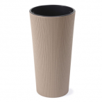 879 Кашпо LILIA ECO coffee jumper d-30 h-60 см кофе latte с вкладышем (вкладыш 041619)