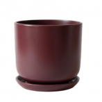 Горшок керам. с поддоном Цилиндр "Бургунди" № 3 d15см h13см 1,6л