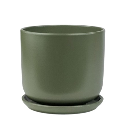 Горшок керам. с поддоном Цилиндр "Форест" № 6 d26см h23см 9,5л