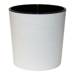 ВГ25-10 Вега Белый пласт.горш. с вкладкой d25 h25см 10,2л