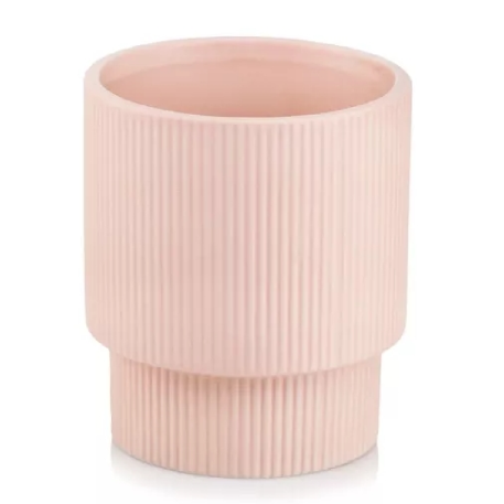 03.111.13 Кашпо Barcelona d13; h15 см розовый матовый (ш/к 1264)