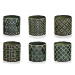 07.102.13 Кашпо Vintage MIX d13; h13см зеленый MIX (ш/к 2714)