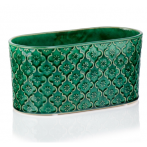 07.133.25 Кашпо овал. Vintage 25*13; h12 см бирюзовый (ш/к 6857)