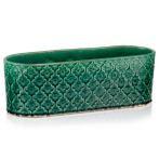 07.133.37 Кашпо овал. Vintage 37*13; h12 см бирюзовый (ш/к 6864)