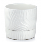 07.148.16 Кашпо с поддоном Vintage d16; h15 см белый (ш/к 3800)