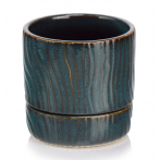 07.149.16 Кашпо с поддоном Vintage d16; h15 см синий (ш/к 3824)