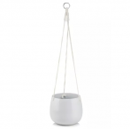 31.166.20 Кашпо с подвесом Barcelona d20; h17 см белый (ш/к 4791)