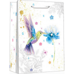 Dream cards Пакет подар.с мат.лам.26.4х32.7х13.6 см(L), Нежный колибри, 210г ППК-3391