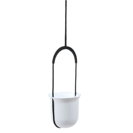 559 Кашпо подвесное LUCA jumper d18 h17см 2.3л белый