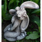 сц.Ф287с фигура "Зайка Ева" серебро