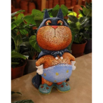 Ф373р фигура "Суперкот Сандалькин" рыжий, h-41см