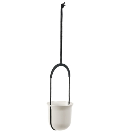 558 Кашпо подвесное LUCA recycled d18 h17см 2.3л крем