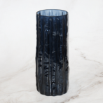 Ваза Бамбук h24 см крш. темн. дым