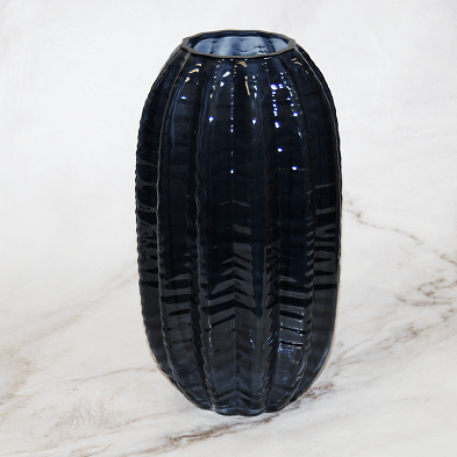 Ваза Кактус 2 h27 см крш. темн. дым