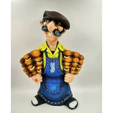 Ф021 Садовая фигура «Шашлычник» возможно разное цветовое исполнение 41*20*57