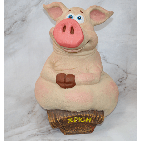 Ф067 Садовая фигура "Хрюн" 33*33*38