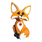 Ф106 Фигура "Лисичка" 10*11*19