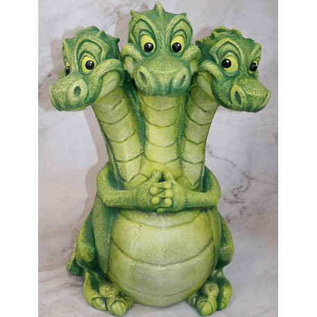 Ф1103зн Садовая фигура "Змей Горыныч зеленый" 33*28*54