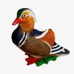 Ф169 Садовая фигура "Утка Мандаринка" 16*29*26