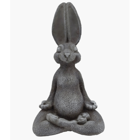 Ф239 Садовая фигура «Зайка ДЗЕН» 18*24*44