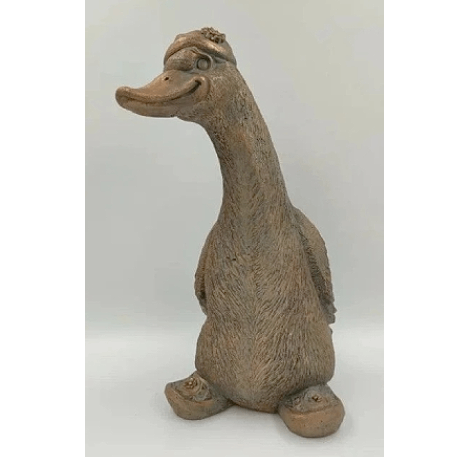 Ф262м Садовая фигура «Гусь Гаген» (бронза) 21*24*43