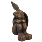 Ф264б Садовая фигура «Зайчик Пауль» (бронза) 22*14*30