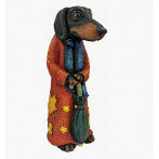 Ф276 Садовая фигура «Пес Клементий» 17*20*45