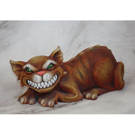 Ф316кр Садовая фигура "Кот Адик" терракотово-красный 20*40*18
