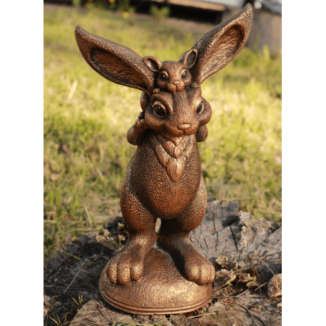 Ф338б Садовая композиция "Папина гордость" бронза 24*16*44