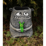 Ф344 Садовая фигура-кашпо "Добромонстрик Казюзя" бетон 18*19*23