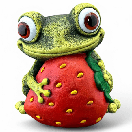 Ф345 Садовая фигура "Лягушечка Ижабелла Ягодка" 24*28*30
