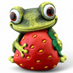 Ф345 Садовая фигура "Лягушечка Ижабелла Ягодка" 24*28*30