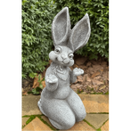 Ф384 Садовая фигура "Зайка Виктория" 25*14*36