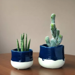 38.030.12 Кашпо Vintage d12; h11 см синий (ш/к 2621)