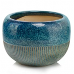 01.706 Ком-т кашпо Mood (d19,h15, d27,h19 см) синий (ш/к 1379)