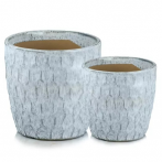 01.719 Ком-т кашпо Mood (d17,h16, d21,h19 см) голубой (ш/к 1508)