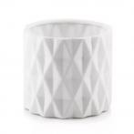 05.251.13 Кашпо Piano d13, h12 см белый (ш/к 2577)