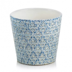 07.112.14 Кашпо Vintage d14, h13 см голубой (ш/к 0763)