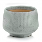 01.713.15 Кашпо Mood d15,h11 см серый мрамор (ш/к 5529)