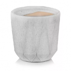 01.720.15 Кашпо Mood d16,h17 см белый мрамор (ш/к 5581)