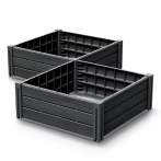 IBPS134-S433 Грядка пластиковая Base Plant 61,8*61,8 h2*230 см ~134л антрацит (anthracite)