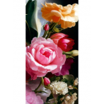 Конверт для денег "Без текста" (цветы на черном) 1-05-0284