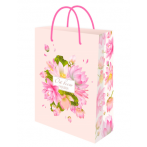 Optima Пакет подарочный с глянц.лам. 22*31*10 см (ML) Лотосы, 128г (соб.разр) ППК-7898